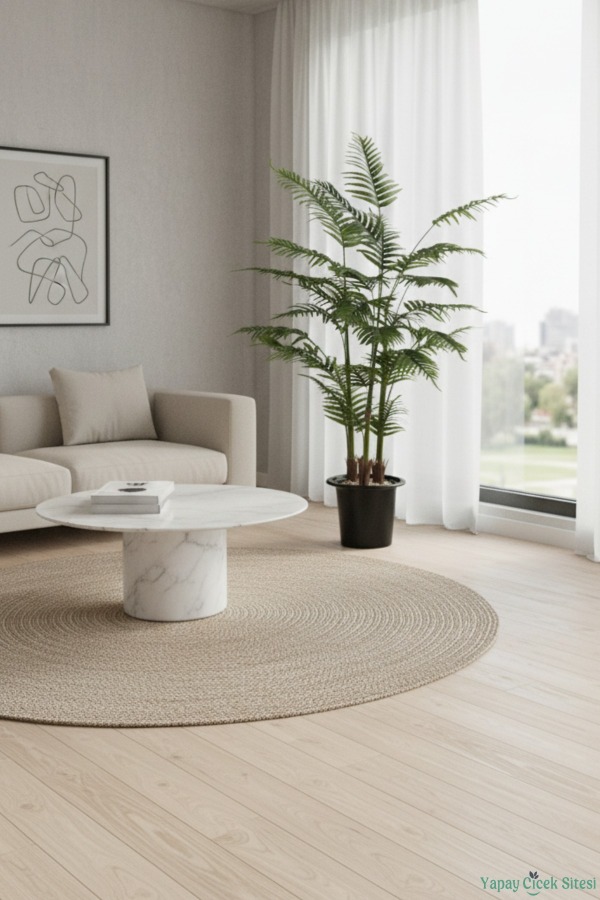 3 Gövdeli Yapay Areka palmiyesi 150 cm - 4