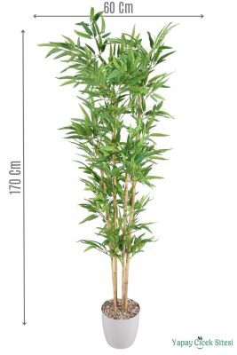 4 Gövdeli Yapay Bambu Ağacı 170 cm Model 4 - Yapay Çiçek Sitesi