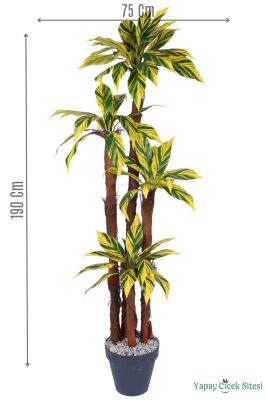 4 Gövdeli Yapay Botanik Ağaç 190 cm Model 9 - Yapay Çiçek Sitesi