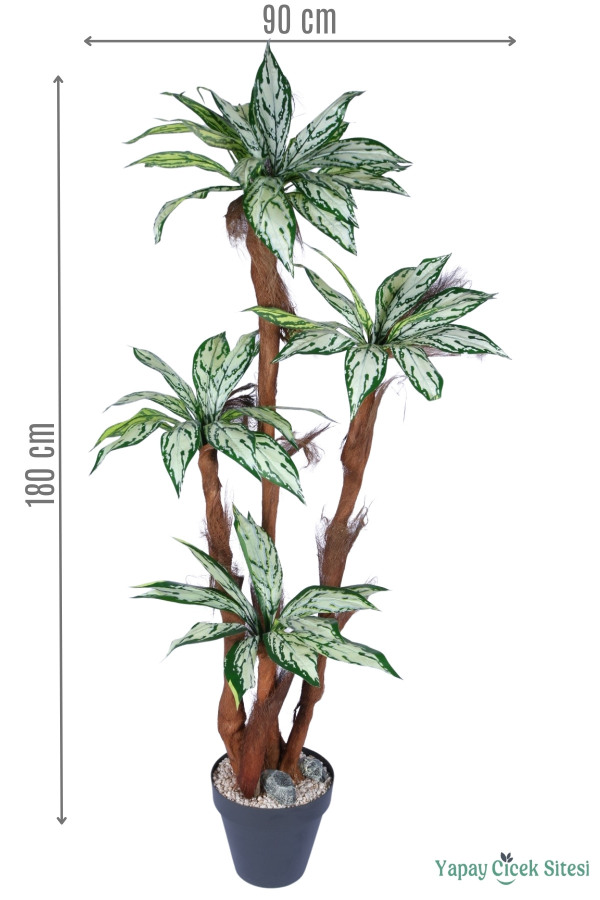 4 Gövdeli Yapay Difenbahya Ağacı 180 cm Model 1 - 1