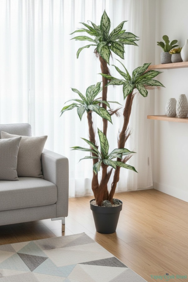 4 Gövdeli Yapay Difenbahya Ağacı 180 cm Model 1 - 6