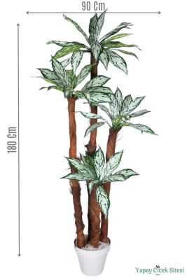 4 Gövdeli Yapay Difenbahya Ağacı 180 cm Model 2 - Yapay Çiçek Sitesi
