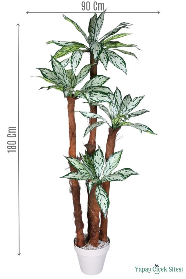 4 Gövdeli Yapay Difenbahya Ağacı 180 cm Model 2 - 1