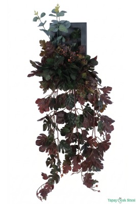 Ahşap Çerçeveli Yapay Çiçek Duvar Tablosu 15x24 Model 11 - 2