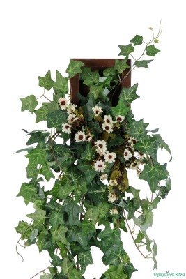 Ahşap Çerçeveli Yapay Çiçek Duvar Tablosu 15x24 Model 12 - 2