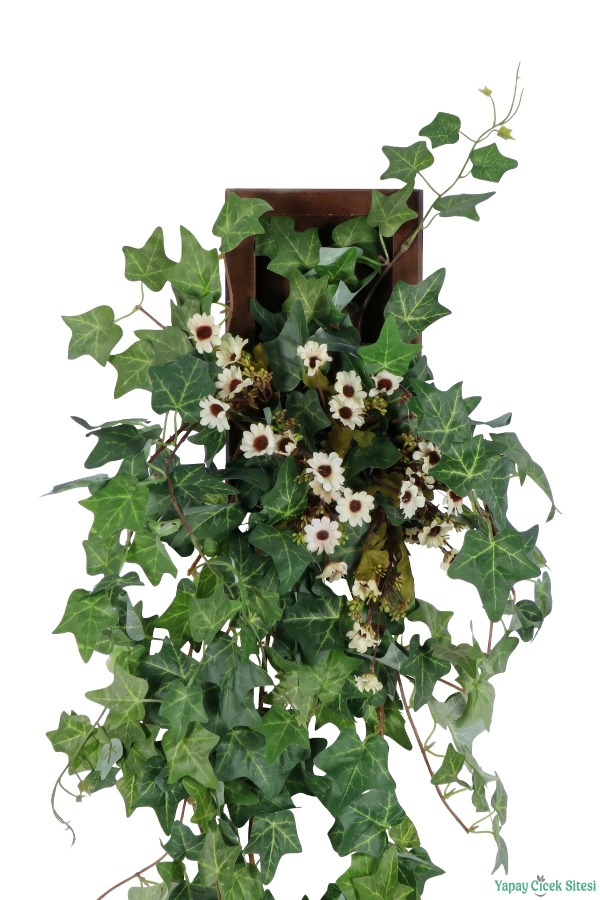 Ahşap Çerçeveli Yapay Çiçek Duvar Tablosu 15x24 Model 12 - 2