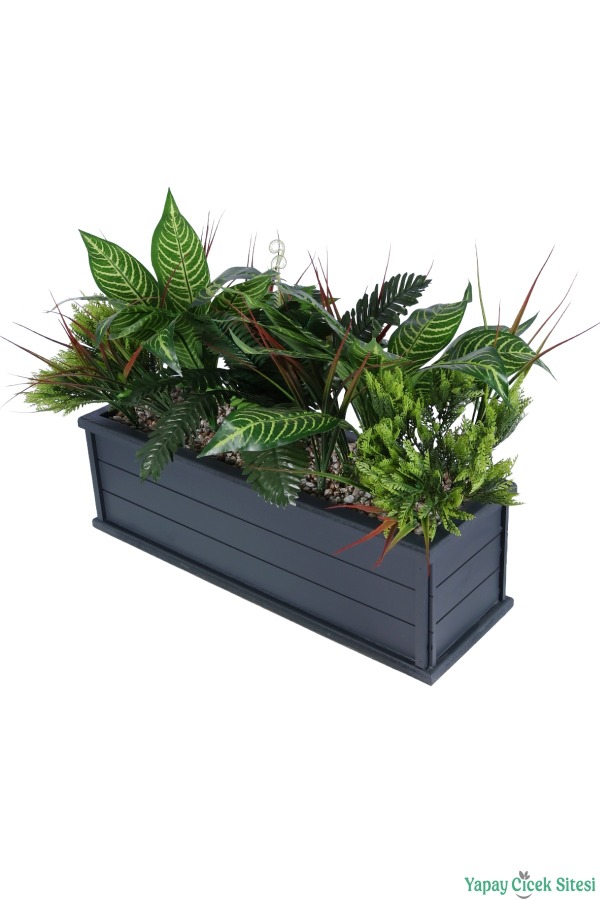 Ahşap Saksıda Dekoratif Model 3 - 2
