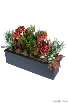 Ahşap Saksıda Dekoratif Model 4 - 2