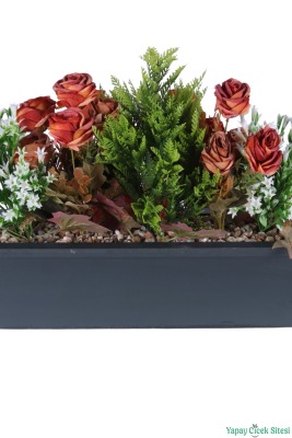 Ahşap Saksıda Dekoratif Model 4 - 4