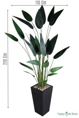 Ahşap Saksıda Yapay Starliçe Ağacı 220 cm - Yapay Çiçek Sitesi