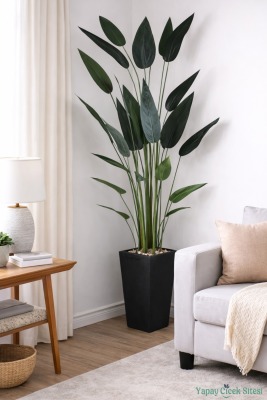 Ahşap Saksıda Yapay Starliçe Ağacı 220 cm - 4