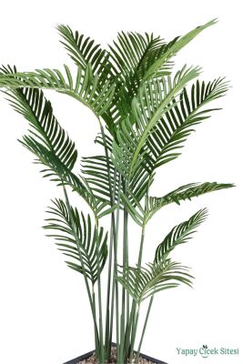 Ahşap Saksıda Yapay Areka Palmiye Ağacı 210 cm - 2