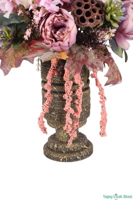 Ahşap Vintage Vazoda Çiçek Aranjmanı Model 1 - 4