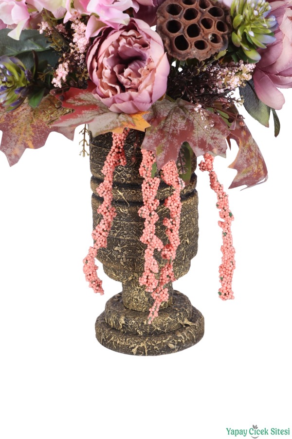 Ahşap Vintage Vazoda Çiçek Aranjmanı Model 1 - 4