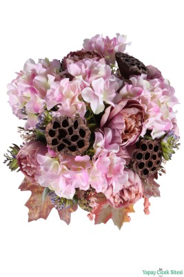 Ahşap Vintage Vazoda Çiçek Aranjmanı Model 1 - 5