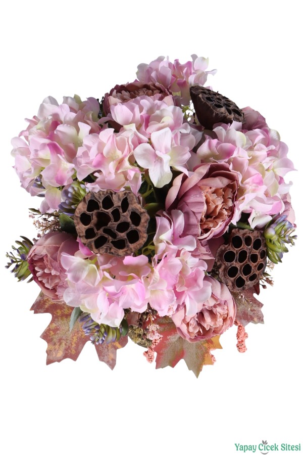 Ahşap Vintage Vazoda Çiçek Aranjmanı Model 1 - 5