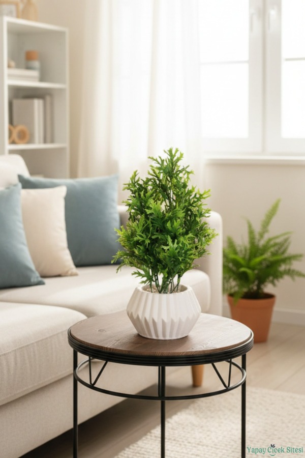Beton Saksıda Yapay Bitkili Tanzimler Model 5 - 4