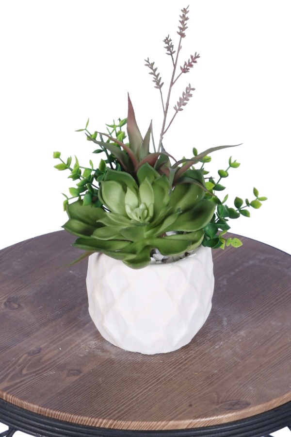 Beton Saksıda Yapay Bitkili Tanzimler Model 13 - 1