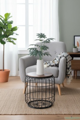 Beton Saksıda Yapay Bitkili Tanzimler Model 22 - 3