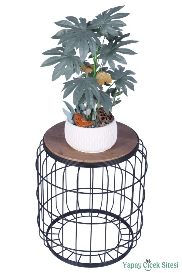 Beton Saksıda Yapay Bitkili Tanzimler Model 23 - 2