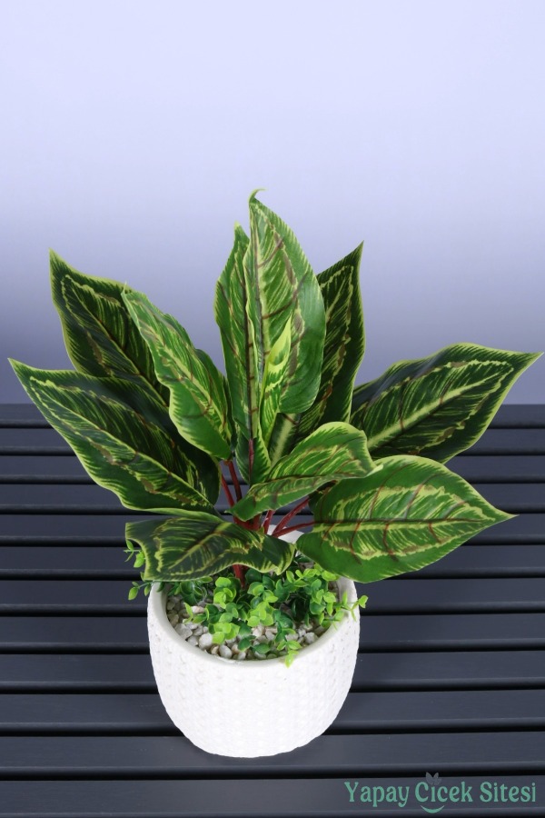 Beton Saksıda Yapay Bitkili Tanzimler Model 26 - 2