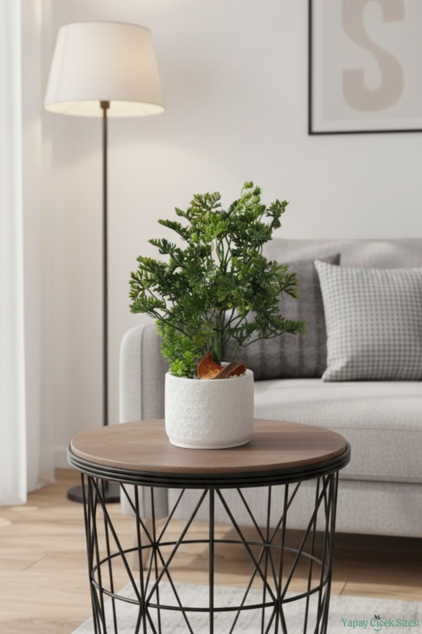 Beton Saksıda Yapay Bitkili Tanzimler Model 12 - 4