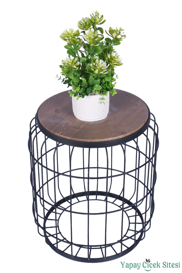 Beton Saksıda Yapay Bitkili Tanzimler Model 7 - 2