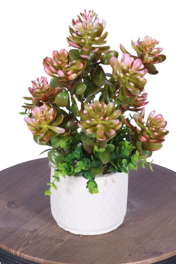 Beton Saksıda Yapay Bitkili Tanzimler Model 8 - 1