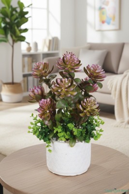 Beton Saksıda Yapay Bitkili Tanzimler Model 9 - 4