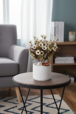 Beton Saksıda Yapay Çiçekli Tanzimler Model 8 - 4