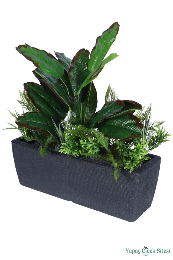Bohem Saksıda Yapay Botanik Bahçe Model 1 - 2