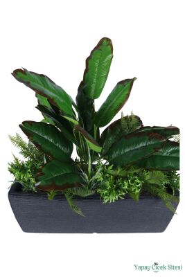 Bohem Saksıda Yapay Botanik Bahçe Model 1 - 4