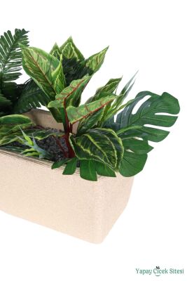 Bohem Saksıda Yapay Botanik Bahçe Model 3 - 2