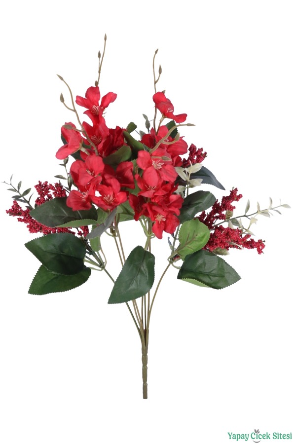 Cipsolu Yapay Yasemin Demeti 7 Dal Kırmızı - 2
