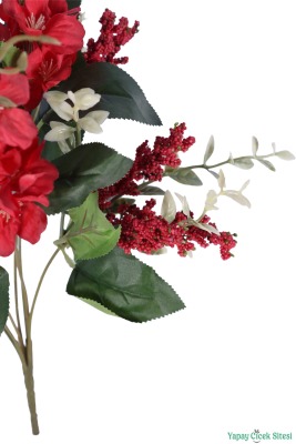 Cipsolu Yapay Yasemin Demeti 7 Dal Kırmızı - 4