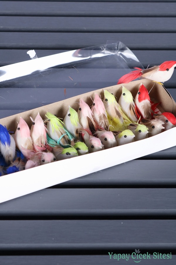 Dekoratif Mini Kuş 24lü Paket - 2