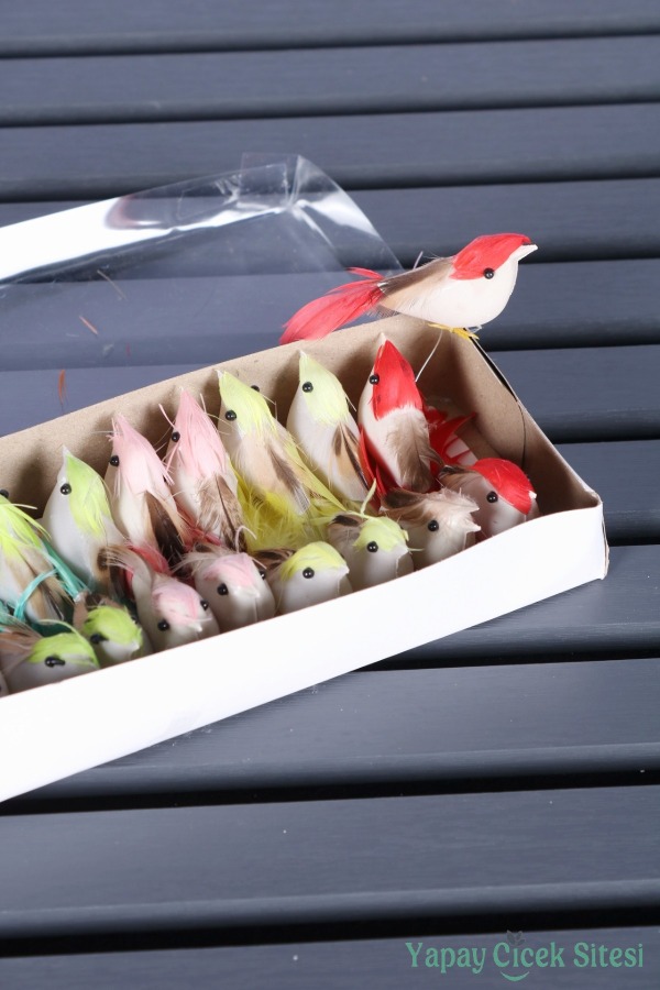 Dekoratif Mini Kuş 24lü Paket - 3