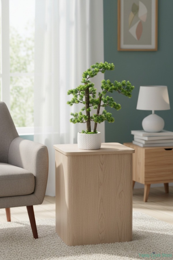 Dekoratif Saksıda Yapay Bonsai Ağaç 55 Cm - 4
