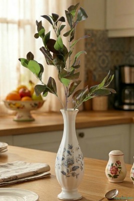 Doğal Görünümlü Yapay Manolya Dalı 85 cm Yeşil - Yapay Çiçek Sitesi