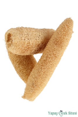 Kuru Çiçek Doğal Tropikal Luffa 17 cm 3lü - Yapay Çiçek Sitesi