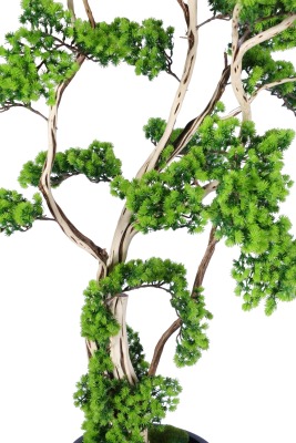 Fiber Saksıda Doğal Gövdeli Bonsai Yapay Ağaç 190 Cm - 6