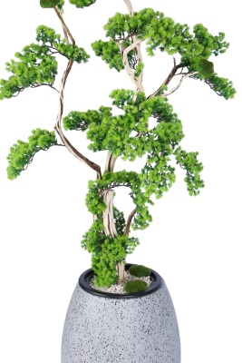 Fiber Saksıda Doğal Gövdeli Bonsai Yapay Ağaç 190 Cm - 7