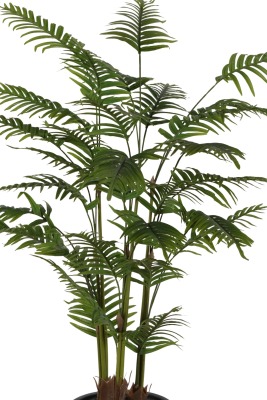 Gri Fiber Saksıda 3 Gövdeli Yapay Areka Palmiye Ağacı 190 cm - 3