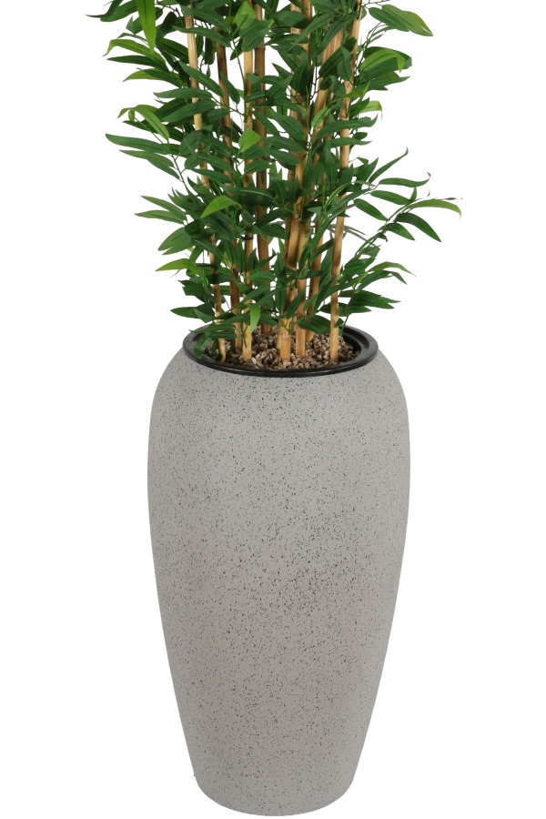 Gri Fiber Saksıda Yapay Bambu Ağacı 305 cm - 2