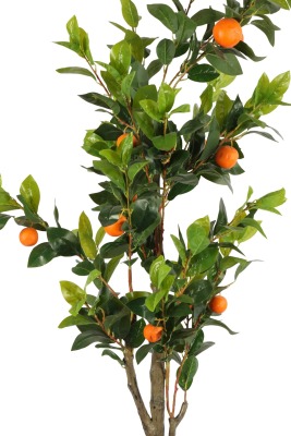 Gri Fiber Saksıda Yapay Portakal Ağacı 220 cm - 4