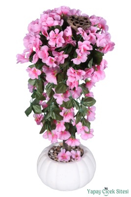 Kabak Saksıda Sarkan Sakura Ağacı 55 Cm - Yapay Çiçek Sitesi