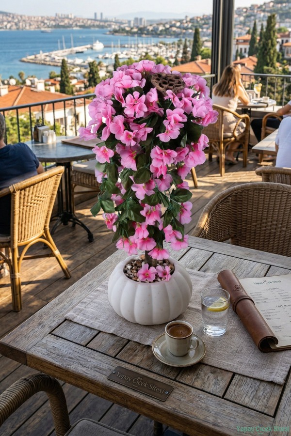 Kabak Saksıda Sarkan Sakura Ağacı 55 Cm - 4