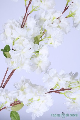 Kaliteli Yapay Bahar Dalı Çiçeği Beyaz 106 Cm - 3