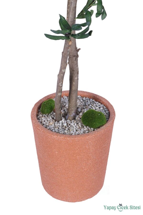 Kiremit Görünümlü Saksıda Yapay Zeytin Ağacı 190 cm - 3