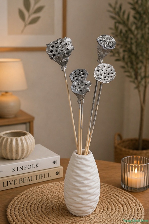 Kuru Çiçek Doğal Lotus 28 cm 10lu - 1